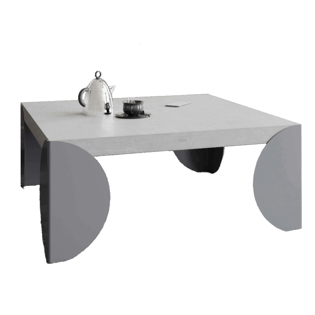 Concrete table Concrete coffee table with steel base